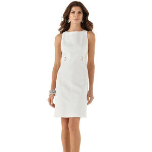 White House Black Market white sheath size 6